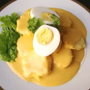 Tender boiled potatoes are elevated to new heights with a velvety feta cheese sauce, infused with the traditional Peruvian Huancaina spice blend.