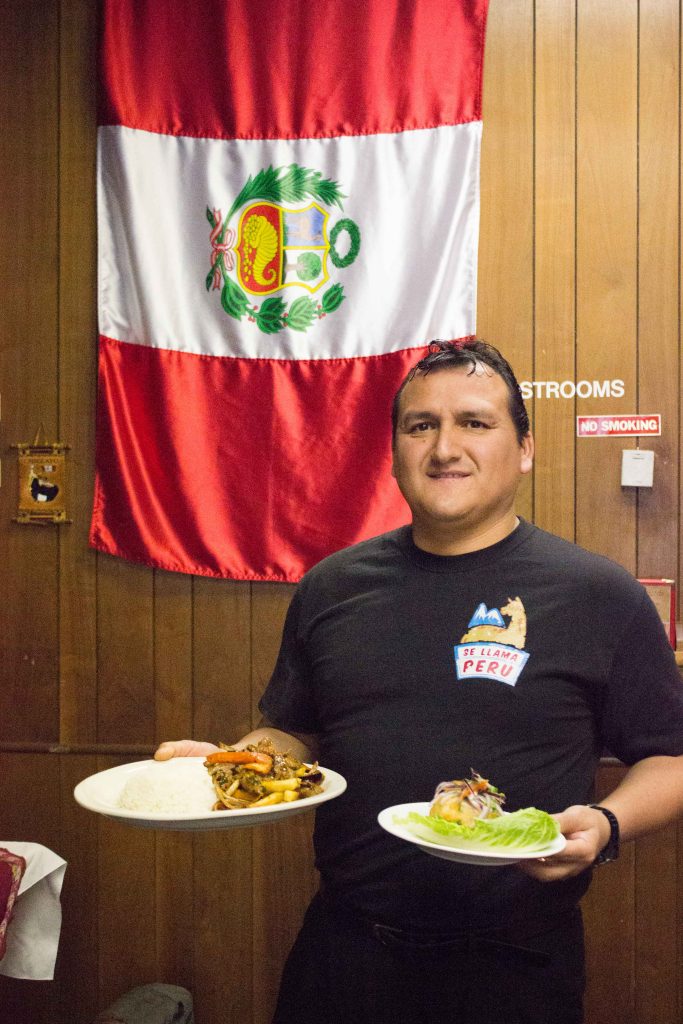 Louis Rodriguez, owner and chef of Se Llama Peru, enjoys creating authentic Peruvian dishes for his customers. (Photo by Samantha Williams)